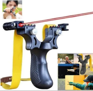 infinitystore Slingshot with Handle for Hiking, Camping, Rock Climbing, Stand Up Slingshot