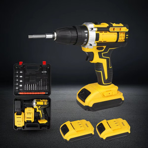 WunderVoX 48V Rechargeable Mini Drill Set Three-Function Impact Screwdriver DWB-03 Cordless Drill