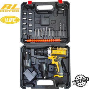 NTH MAF PRO CORDLESS DRILL KIT 12V BRUSHLESS MOTOR 2x12v Battery With Speed Control With 25pcs of Accessories Cordless Drill