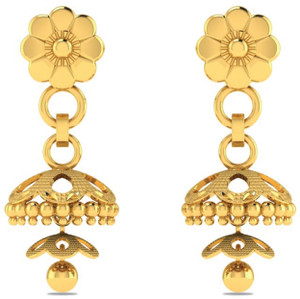LORDS JEWELS Yellow Gold 22kt Jhumki Earring