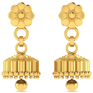 LORDS JEWELS Yellow Gold 22kt Jhumki Earring