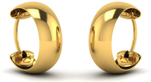 LORDS JEWELS 1.5 gram 22kt gold bali earring BIS Hallmarked Yellow Gold 22kt Hoop Earring