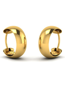 LORDS JEWELS 1.5 gram 22kt gold bali earring BIS Hallmarked Yellow Gold 22kt Hoop Earring