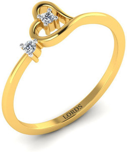 LORDS JEWELS Love Compliment Diamond Ring 18kt Diamond Yellow Gold ring