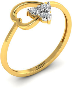 LORDS JEWELS Pinnacle Love Diamond Ring 14kt Diamond Yellow Gold ring