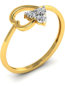 LORDS JEWELS Pinnacle Love Diamond Ring 14kt Diamond Yellow Gold ring
