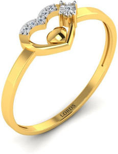 LORDS JEWELS Miraculous Love 14kt Diamond Yellow Gold ring