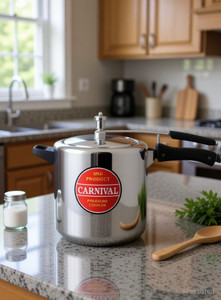 CARNIVAL Aluminium Classic Model Pressure Cooker Inner Lid Pure Virgin Aluminium 15 L Inner Lid Pressure Cooker