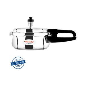 Butterfly Curve 2 L Outer Lid Induction Bottom Pressure Cooker