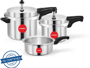 Snapple Combo, ISI Certified, 5 Year Warranty 5 L, 3 L, 2 L Outer Lid Pressure Cooker