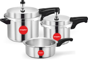Snapple 2 Liter, 3 Liter, 5 Liter Combo Pressure Cooker 5 L, 3 L, 2 L Outer Lid Pressure Cooker & Pressure Pan