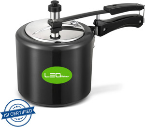Leo Natura Inner Lid Cooker 3 L Inner Lid Induction Bottom Pressure Cooker