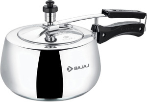 BAJAJ Majesty Duo PCX 63D Handi 3 L Inner Lid Induction Bottom Pressure Cooker