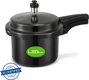 Leo Natura Outer Lid Black Cooker 3 L इंडक्शन बॉटम प्रेशर कुकर