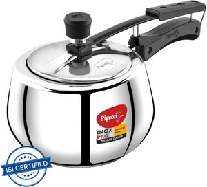 Pigeon Inox Pro and 3 L Inner Lid Induction Bottom Pressure Cooker
