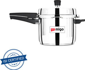 IMPEX Migo SS Pressure cooker IFC 5 SS 5 L इंडक्शन बॉटम प्रेशर कुकर