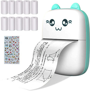 ENMORA Tbest Phone Photo Printer,Mini Photo Printer for Bluetooth JHV30 Multi-function Monochrome Label Printer