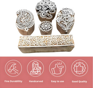 Reniq 5236 Wooden Printing Block Stamps Hand Carved Printing Blocks Printing Blocks Printing Blocks
