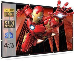 Savsol 73 inch Projector Screen,4K HD Portable Video Projector Screen Foldable Anti-Crease Indoor Outdoor Projection Screen for Home, Office, Classroom Projector Screen (Width 64 cm x 36 cm Height) Projector Screen (Width 64 cm x 36 cm Height)