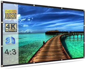 royality Projector Screen Eyelet Foldable Projector Screen Projector Screen (Width 184 cm x 123 cm Height)