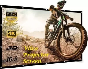 Vilro 120 inch Projector Screen HD16:9 Foldable (9 Feet (W) x 5 Feet (H)) Projector Screen (Width 275 cm x 153 cm Height)