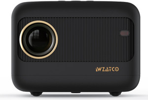WZATCO Eve (3500 lm / 1 Speaker / Remote Controller) Portable Native 720P, 1080P Full HD Support, Electronic Focus | Bluetooth 5.0 | 3500 lumens (350 ANSI) | 5W HiFi Speaker | 176" Screen | Compatible with 4K TV Stick Projector