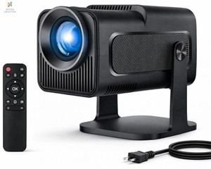 ENKART HY320 Mini 4K Support Smart Android 13 Projector with WiFi 6 HD Home Theater C87 (5000 lm / Wireless / Remote Controller) Portable Projector