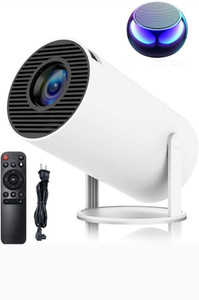 LUMINZA Smart 4K Projector, Android 11, 1080P, WiFi, Bluetooth, 150" Display (3500 lm / 1 Speaker / Wireless / Remote Controller) Portable Projector