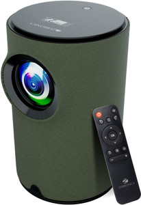 ZEBRONICS PIXAPLAY 22 (3400 lm) Portable with Electronic Focus, Multi Connectivity & Supported Formats, In-built Speaker, Dual Band Connectivity, Cotton Swab Pack , Stunning 720p HD Smart Projector