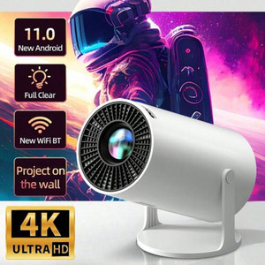 Trending Store HY300 pro 4K Support Native HD Android 11 WiFi 6/BT 5.0 Freestyle Auto Keystone (5000 lm / 1 Speaker / Wireless / Remote Controller) Portable Projector