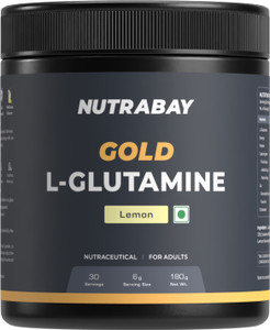 Nutrabay Gold L-Glutamine, Post Workout Amino Acid for Muscle Growth & Recovery BCAA