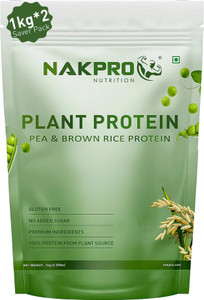 Nakpro Vegan Plant Protein Powder - 25.2g Protein (Brown Rice & Pea Protein Isolate) Plant-Based Protein
