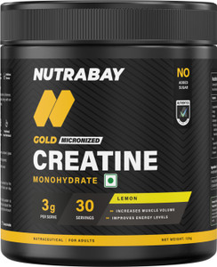 Nutrabay Gold Micronized Creatine Monohydrate, Pre/Post Workout, Flavoured Amino Acid Creatine