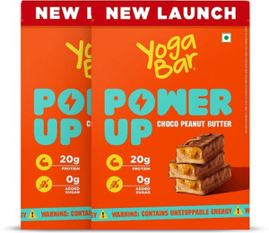 Yogabar 20g Protein Bar Power up, Choco Peanut Bar Whey Protein