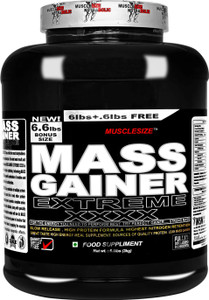 MUSCLE SIZE EXTREME MASS GAINER MUSCLE GAINE HIGH PROTEIN FORMULA LEAN MASS (6.6lbs) Weight Gainers/Mass Gainers