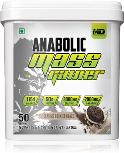 Muscle Dominator Anabolic Mass Gainer | 50g Protein | 3g Creatine | 2g L-Argnine | 1154kcal Weight Gainers/Mass Gainers
