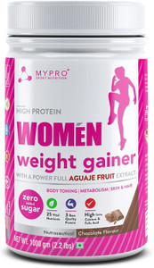 Mypro Sport Nutrition High Protein Women Weight Gainer Full AGUAJE FRUIT 24 Vital Nutrients,3 Protien Weight Gainers/Mass Gainers