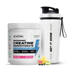 Wellcore Micronised Creatine Monohydrate + Steel Shaker - Image 1