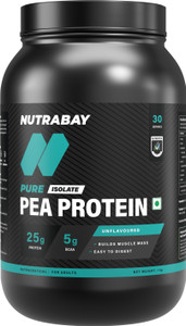 Nutrabay Pure 100% Pea Isolate - Plant-Based Protein, 1Kg