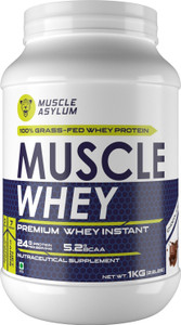 Muscle Asylum Muscle 100%, (25 Servings) - (2.2Lbs) Whey Protein