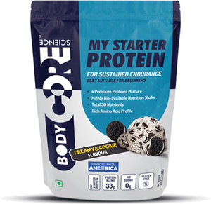 Body Core Science My Starter Protein-1 Kg (Creamy & Cookie) Whey Protein
