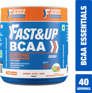 FAST&UP BCAA Supplement- Pre/Post & Intra Workout Supplement For Muscle Recovery BCAA