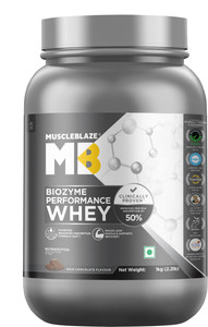 MUSCLEBLAZE Biozyme Performance Whey Protein Powder, 25g Protein Per Scoop Whey Protein