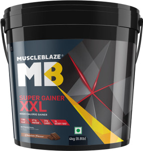 MUSCLEBLAZE Super Gainer XXL, For Muscle Gain Weight Gainers/Mass Gainers