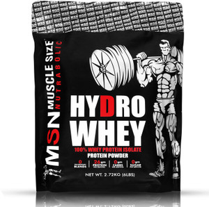 MUSCLE SIZE HYDRO WEHY PROTEIN 100% ISOLATE (6lbs, 2.720kg) VANILLA Whey Protein