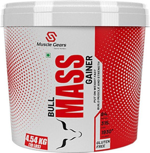 Muscle Gears Bull Mass Gainer 10lbs Chocolate Weight Gainers/Mass ...