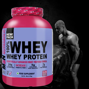 MUSCLE SIZE 100% Whey Protein Powder | 24g Protein + 5g Creatine + 7g BCAA Per Serving Whey Protein