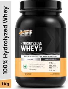 MyFitFuel MFF Hydrolyzed Whey Protein - 1 Kg (2.2 lbs) Smooth Chocolate Whey Protein