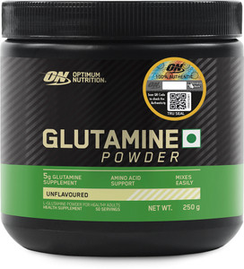 Optimum Nutrition (ON) L-Glutamine Powder, Amino Acid Support & Muscle Recovery, 50 Serves Glutamine