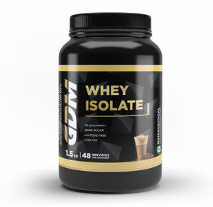 gdm nutraceuticals llp Whey Isolate Protein Supplement | 24g High Protein | Sugar Free | Lactose Free Whey Protein